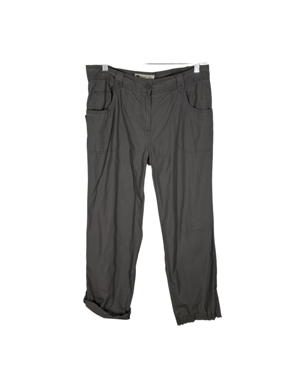 Mountain Warehouse Women 12 Gray Lightweight Roll Up Hem Outdoor Hiking Pants